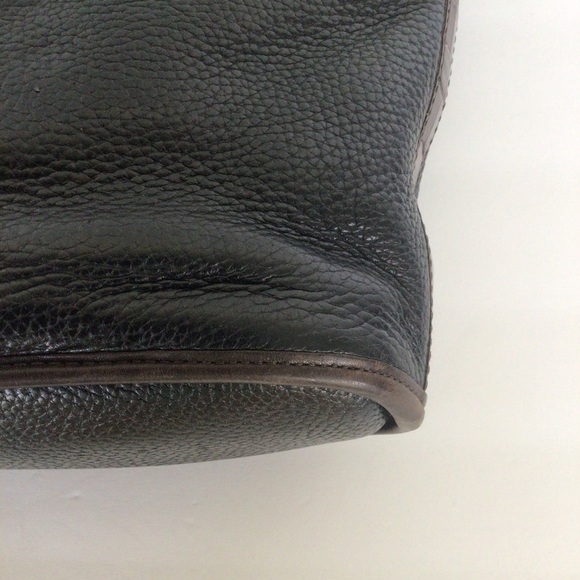 BRIGHTON BLACK LEATHER SHOULDER BAG - Picture 12 of 16